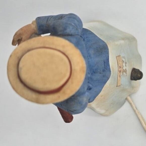 Vintage Porcelain Night Lamp 1900's Women Tennis Player Made in Japan (Working) - Picture 10 of 16